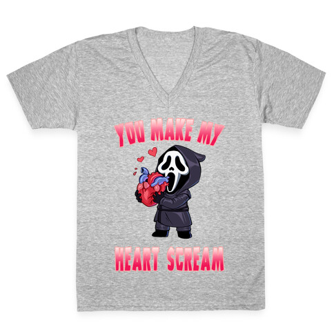 You Make My Heart Scream V-Neck Tee Shirt