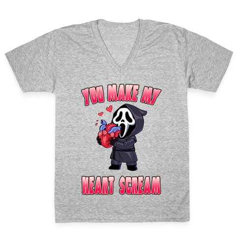 You Make My Heart Scream V-Neck Tee Shirt