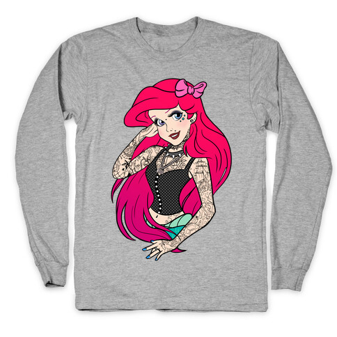 Punk Ariel Parody Long Sleeve T-Shirt