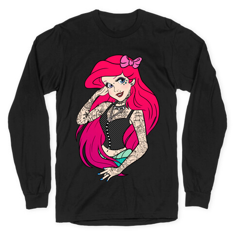 Punk Ariel Parody Long Sleeve T-Shirt