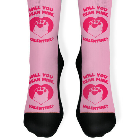 Will You Bean Mine, Valentine?  Sock