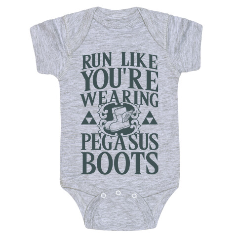 Run Like You're Wearing Pegasus Boots Baby One-Piece