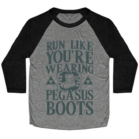 Run Like You're Wearing Pegasus Boots Baseball Tee