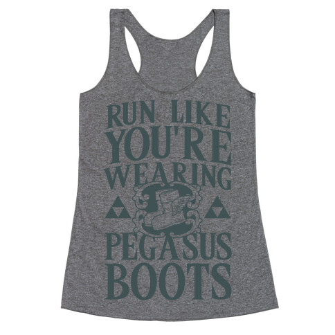 Run Like You're Wearing Pegasus Boots Racerback Tank Top