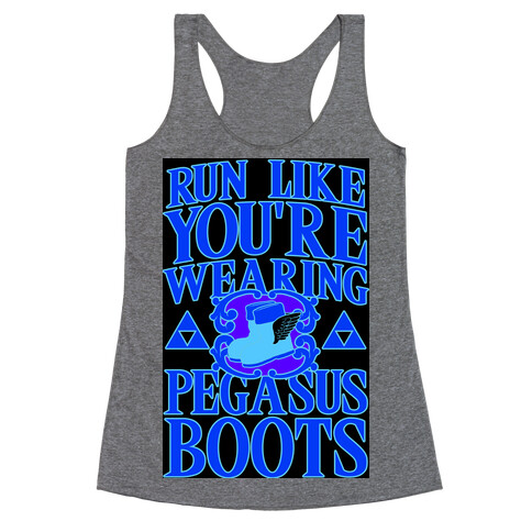 Run Like You're Wearing Pegasus Boots Racerback Tank Top