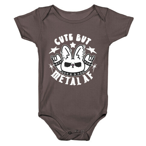Cute But Metal AF Bunny Baby One-Piece