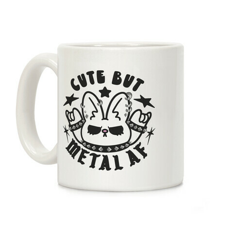 Cute But Metal AF Bunny Coffee Mug