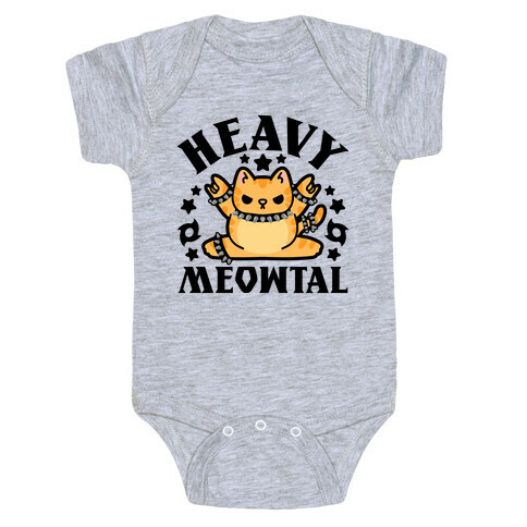 Heavy Meowtal Baby One-Piece