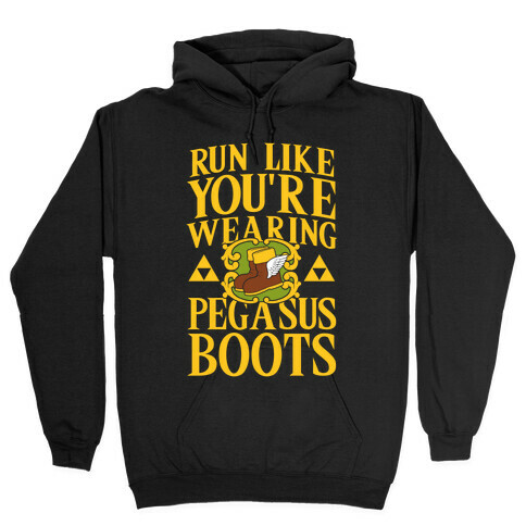 Run Like You're Wearing Pegasus Boots Hooded Sweatshirt