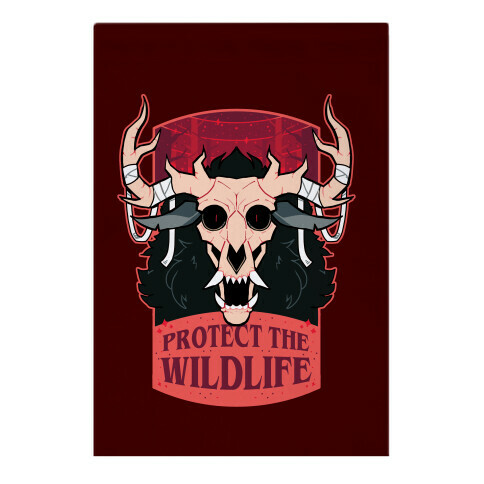 Protect The Wildlife (Wendigo) Garden Flag