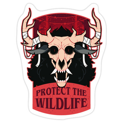 Protect The Wildlife (Wendigo) Die Cut Sticker