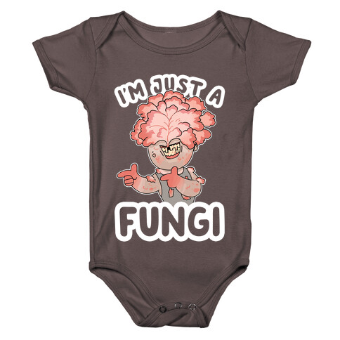 I'm Just A Fungi Clicker Baby One-Piece