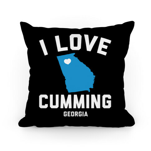 I Love Cumming Georgia Pillow