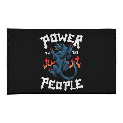 Power to the People Panther Welcome Mat