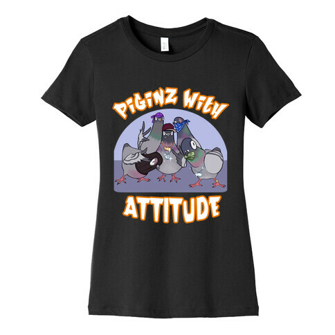 Piginz With Attitude Womens T-Shirt