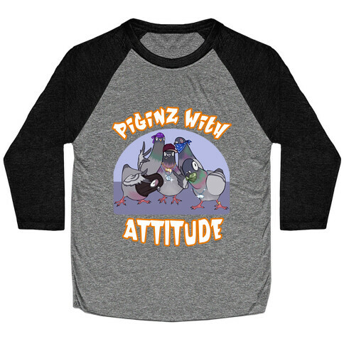 Piginz With Attitude Baseball Tee