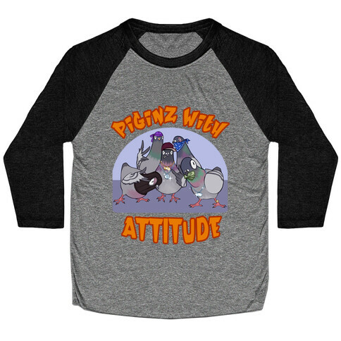 Piginz With Attitude Baseball Tee