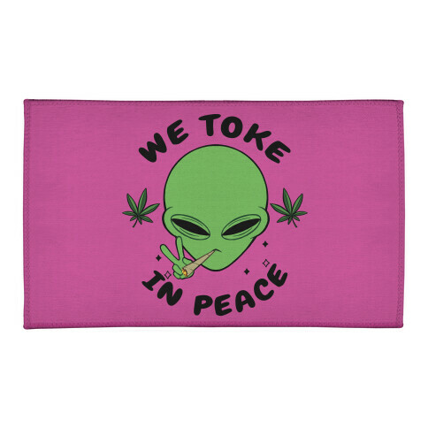 We Toke In Peace Welcome Mat