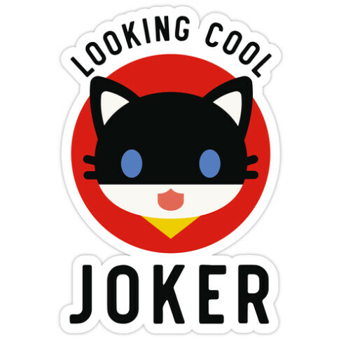 Looking Cool Joker Die Cut Sticker