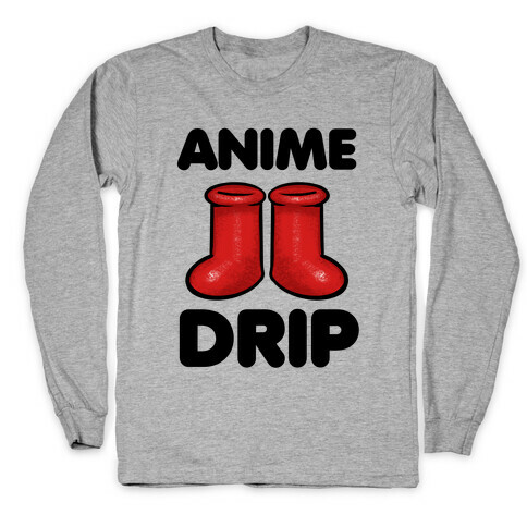 Anime Drip Long Sleeve T-Shirt
