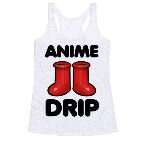 Anime Drip Racerback Tank Top