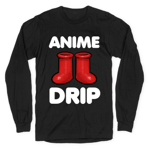 Anime Drip Long Sleeve T-Shirt