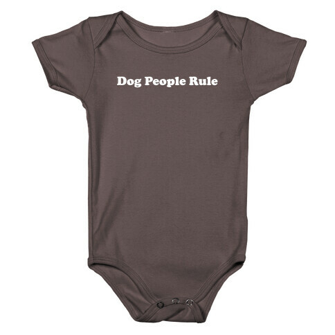 Dog People Rule Baby One-Piece