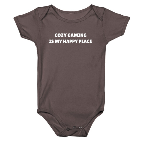 Cozy Gaming Is My Happy Place Baby One-Piece