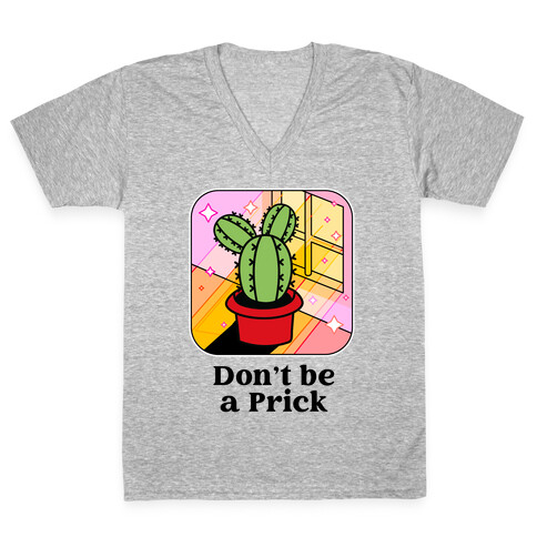 Don't Be a Prick V-Neck Tee Shirt