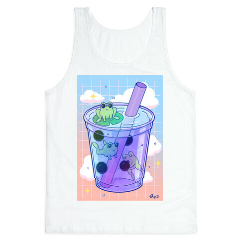 Kawaii Boba Frogs Tank Top