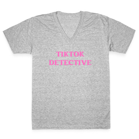 Tiktok Detective V-Neck Tee Shirt