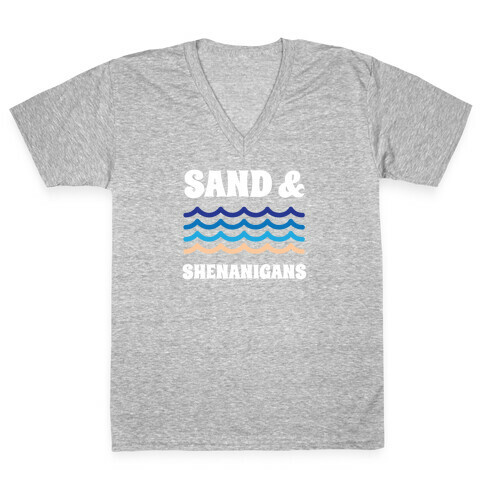 Sand And Shenanigans V-Neck Tee Shirt