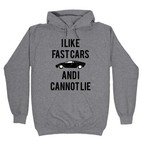 I Like Fast Cars And I Cannot Lie Hooded Sweatshirt