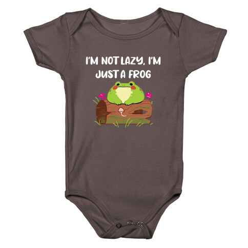 I'm Not Lazy, I'm Just Frog Baby One-Piece