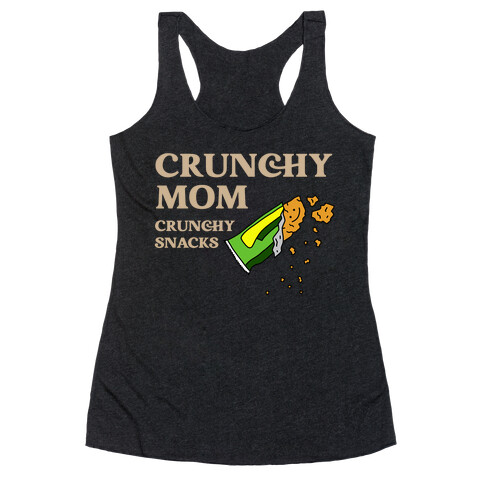 Crunchy Mom, Crunchy Snacks Racerback Tank Top