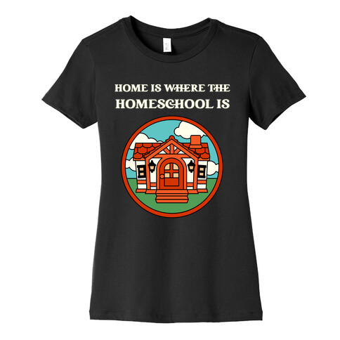 Home Is Where The Homeschool Is Womens T-Shirt