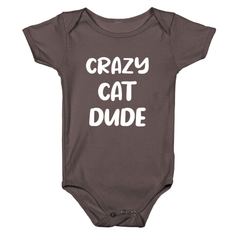 Crazy Cat Dude Baby One-Piece