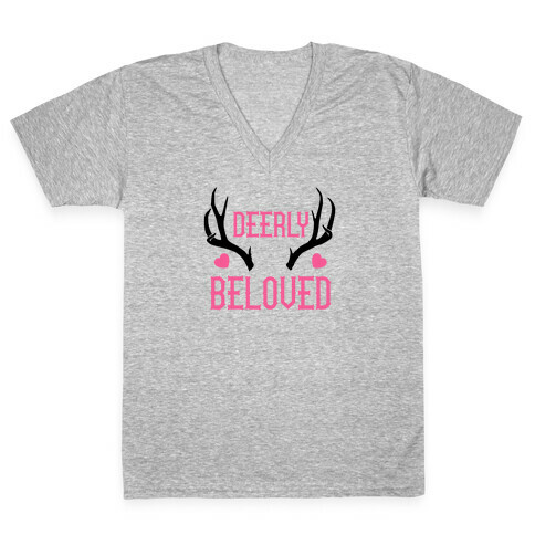 Deerly Beloved V-Neck Tee Shirt