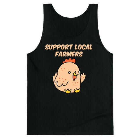 Support Local Farmers Chicken Tank Top