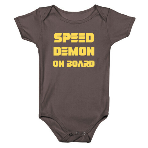 Speed Demon On Board Baby One-Piece