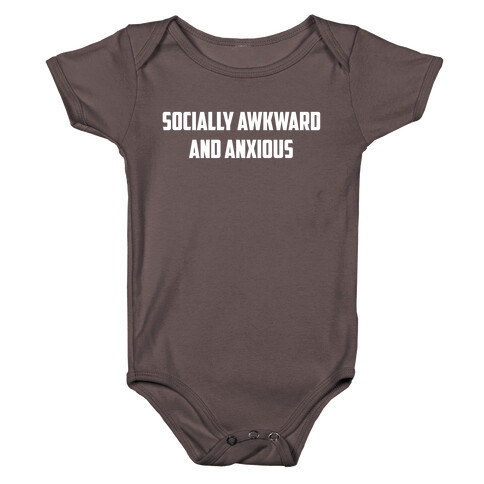 Socially Awkward And Anxious Baby One-Piece