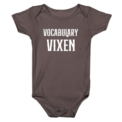Vocabulary Vixens Baby One-Piece