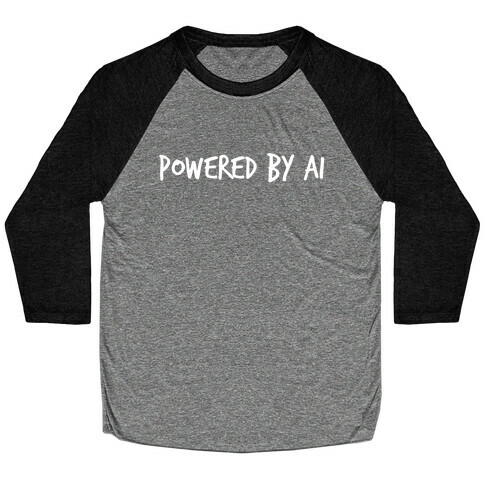 Powered By Ai Baseball Tee