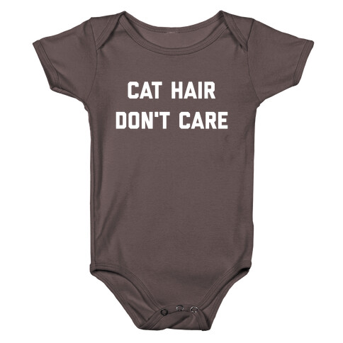 Cat Hair, Don't Care Baby One-Piece