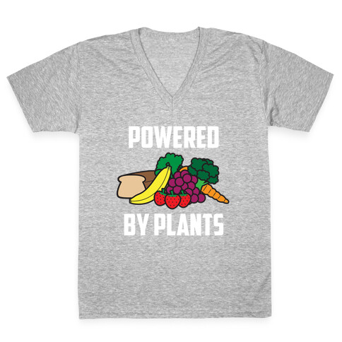 Powered By Plants V-Neck Tee Shirt