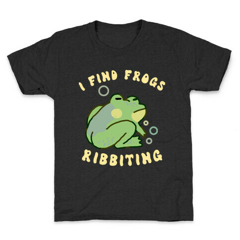 I Find Frogs Ribbiting Kids T-Shirt