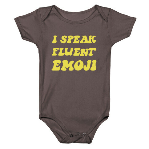 I Speak Fluent Emoji Baby One-Piece