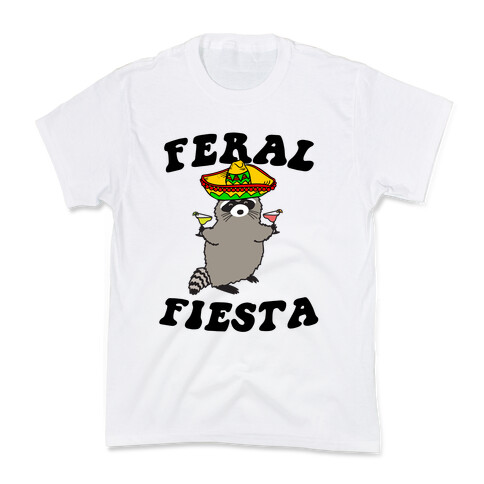 Feral Fiesta (Raccoon) Kids T-Shirt