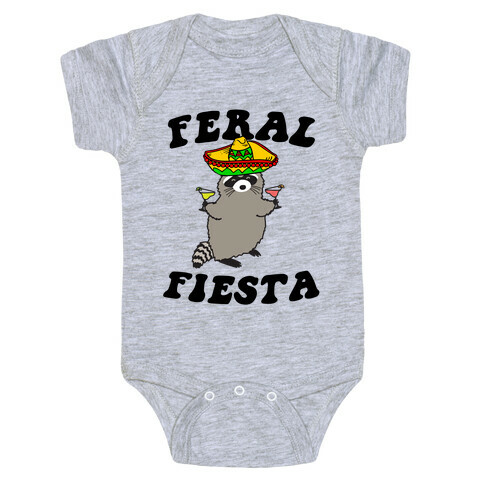 Feral Fiesta (Raccoon) Baby One-Piece