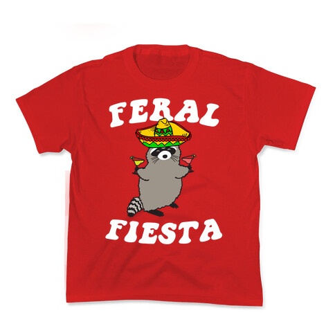 Feral Fiesta (Raccoon) Kids T-Shirt